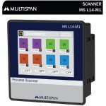 MS-L14-M1 Touch Screen PROCESS SCANNER DATA LOGGER 8 Channel 96 x 96 x 66 MULTISPAN 807783msl14 m1 manual