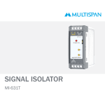 MI-631T SIGNAL ISOLATOR 76 x 27 x 85 MULTISPAN 808217capture