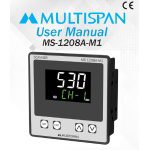 MS-1208A-M1 PROCESS SCANNER DATA LOGGER 8 Channel 96 x 96 x 54 MULTISPAN 825816ms 1208a m1 manual