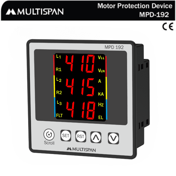 MPD-192 MOTOR PROTECTION DEVICE 96 X 96 X 54 MULTISPAN mpd