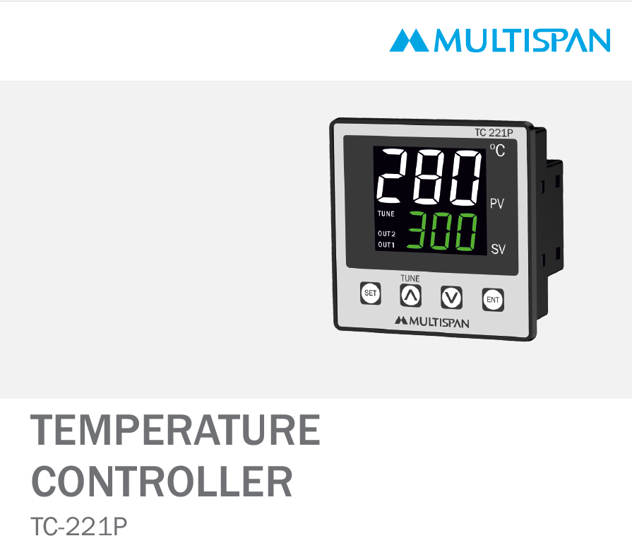TC-221P DOUBLE DISPLAY FIX INPUT PID CONTROLLER 72 X 72 X 45 MULTISPAN 843907capture