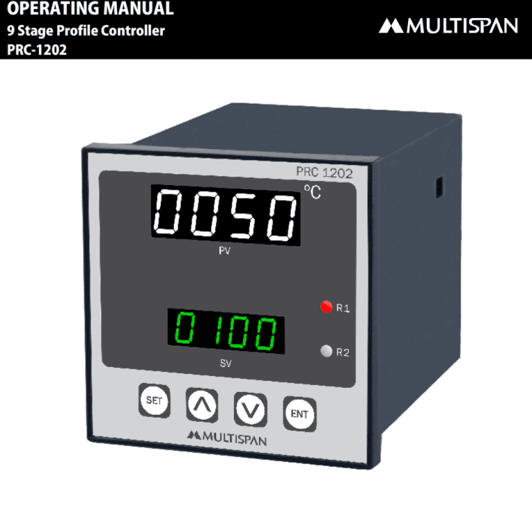 PRC-1202 PROFILE CONTROLLER 96 X 96 X 110 MULTISPAN prc