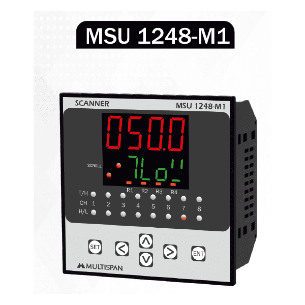 MSU-1248-M1 PROCESS SCANNER DATA LOGGER 8 Channel 96 x 96 x 66 MULTISPAN 863163capture