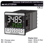 PTC-4202A UNIVERSAL INPUT PID CONTROLLER WITH ANALOG OUTPUT MODBUS FACILITY 48 X 48 X 95 MULTISPAN 87880capture