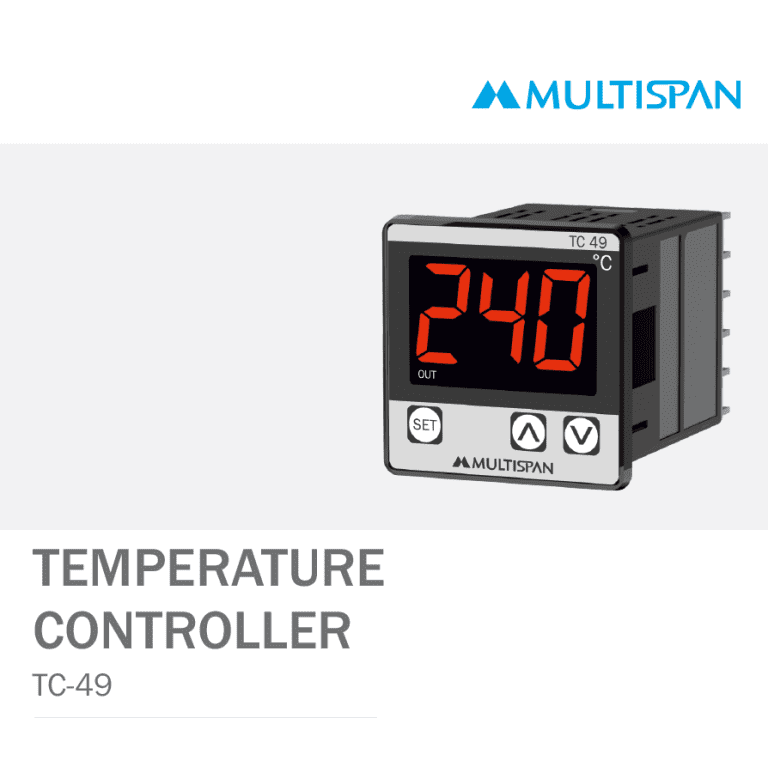 TC-49 SINGLE DISPLAY TEMPERATURE CONTROLLER 48 X 48 X 70 MULTISPAN 890550capture