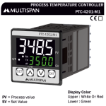 PTC-4201-M1 UNIVERSAL INPUT PID CONTROLLER WITH ANALOG OUTPUT MODBUS FACILITY 48 X 48 X 95 MULTISPAN 890757capture