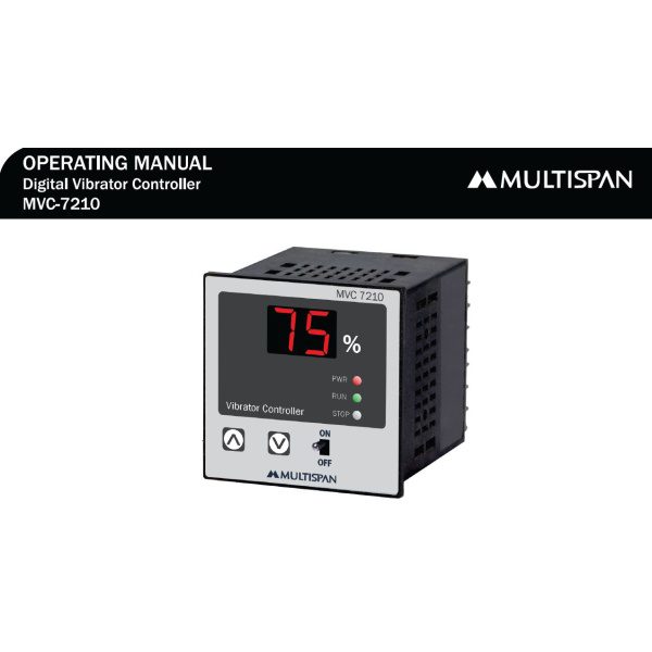 MVC-7210 VIBRATOR CONTROLLER 72 X 72 X 97 MULTISPAN mvc