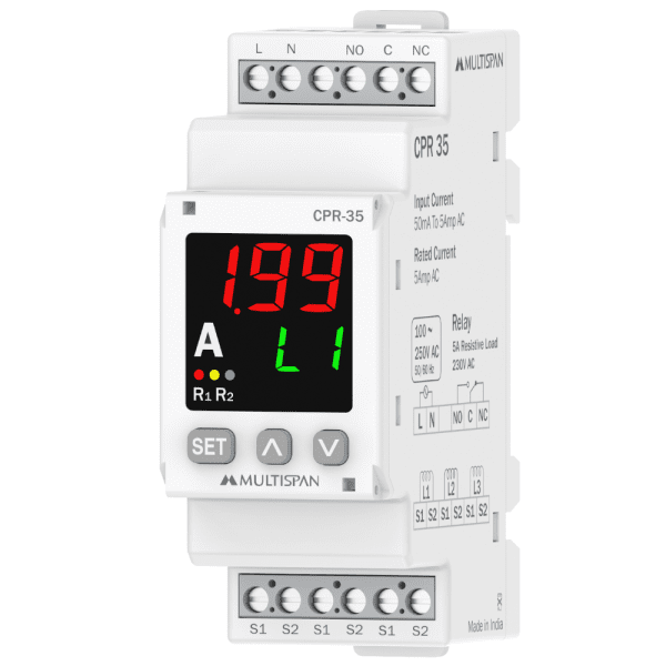 CPR-35-3C VOLTAGE CURRENT PROTECTION RELAY DIN RAIL 75 X 45 X 110 MULTISPAN 8978nbmbnm