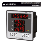 MFM-14DC Meter DC MULTIFUNCTION METER MULTISPAN 930876capture