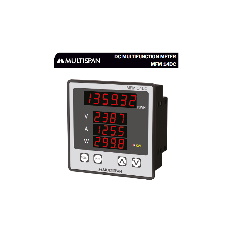 MFM-14DC Meter DC MULTIFUNCTION METER MULTISPAN 930876capture