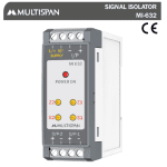 MI-632 SIGNAL ISOLATOR 76 x 27 x 85 MULTISPAN 938098capture