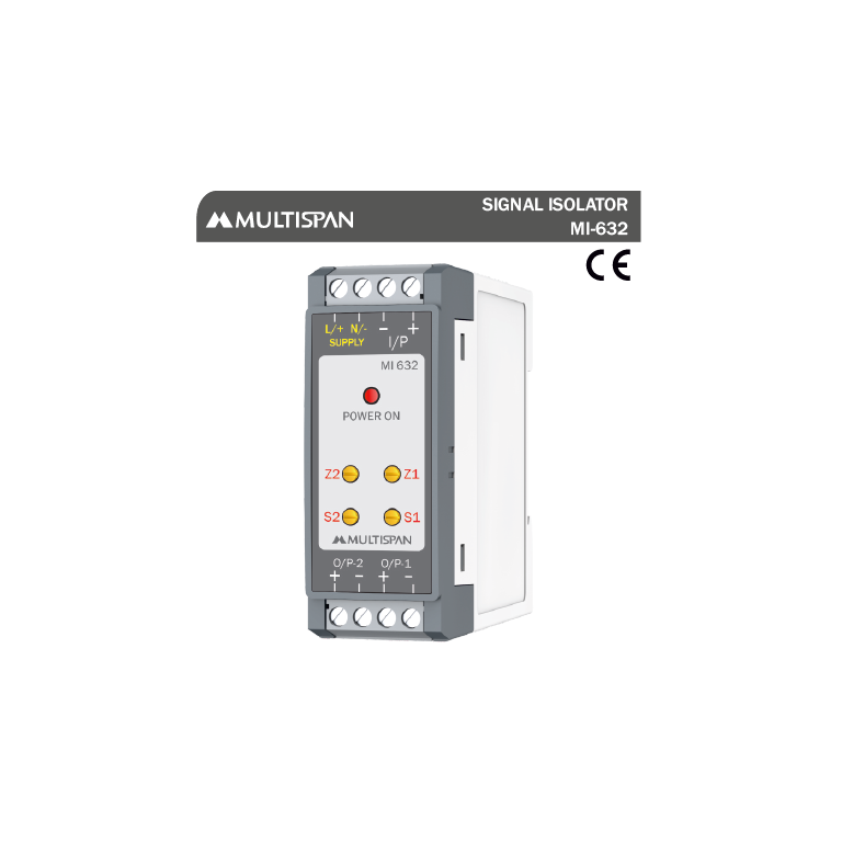 MI-632 SIGNAL ISOLATOR 76 x 27 x 85 MULTISPAN 938098capture