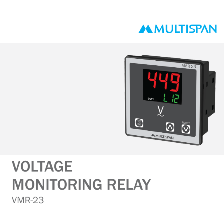 VMR-23 VOLTAGE CURRENT PROTECTION RELAY PANEL MOUNTED 72 X 72 X 45 MULTISPAN 942925capture