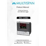 MSU-1248U PROCESS SCANNER DATA LOGGER 8 Channel 96 x 96 x 66 MULTISPAN 944030msu 1248u manual