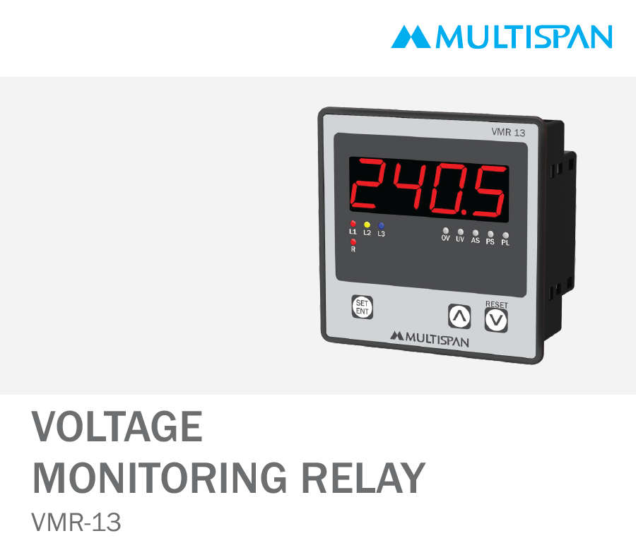 949355Capture.png VMR-13 VOLTAGE CURRENT PROTECTION RELAY PANEL MOUNTED 96 X 96 X 43 MULTISPAN 949355capture