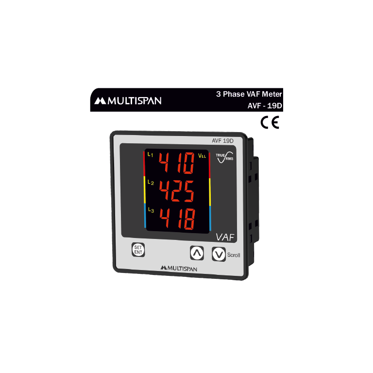 AVF-19D AVF METER 96 X 96 X 43 MULTISPAN 979080capture
