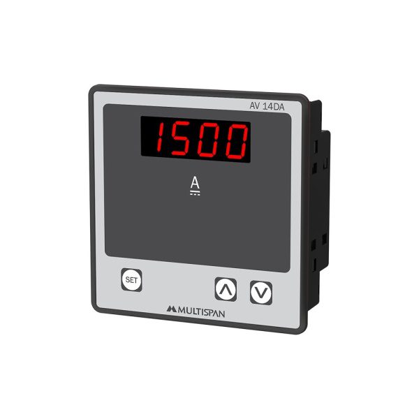 AV-14DA DIGITAL DC AMPERE METER 96 X 96 X 40 MULTISPAN av 14da