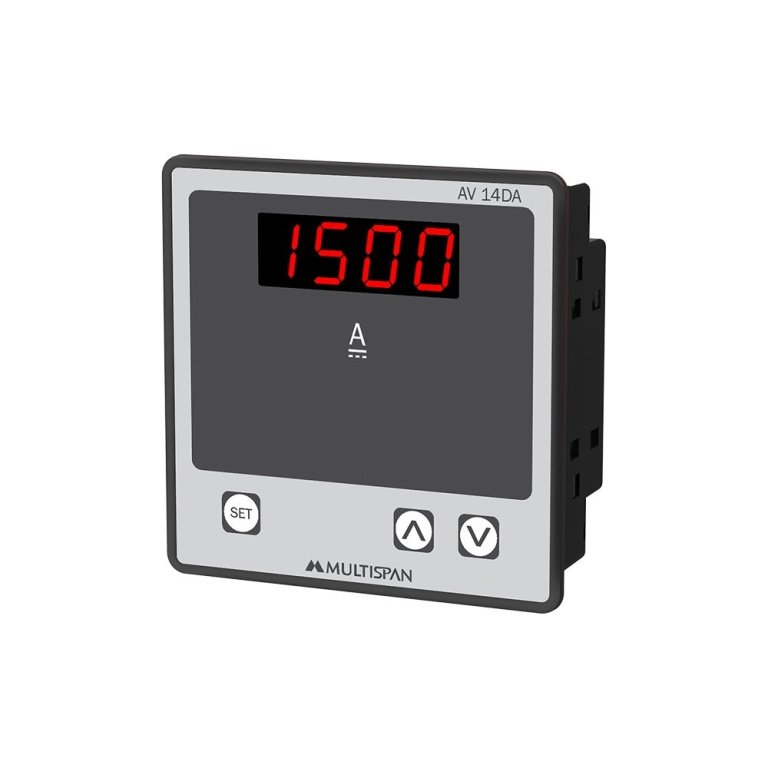AV-14DA DIGITAL DC AMPERE METER 96 X 96 X 40 MULTISPAN av 14da