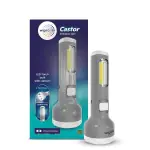 Wipro Castor Multi-Functional Rechargeable Emergency Light, Grey, Torch Mode Lantern Mode, Li-Ion Battery, Model CL2003 cl