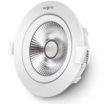 Wipro Garnet 3W Slim COB LED Spotlight Cool White 6500K , 230 Lumens 38 Beam Angle, 62mm Cutout Adjustable Design, Efficient
