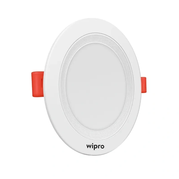 Wipro Alpha 10W Round Downlight for Junction Box Red Light, Glare-Free Design Recessed Downlight for False Ceiling 75mm Cutou