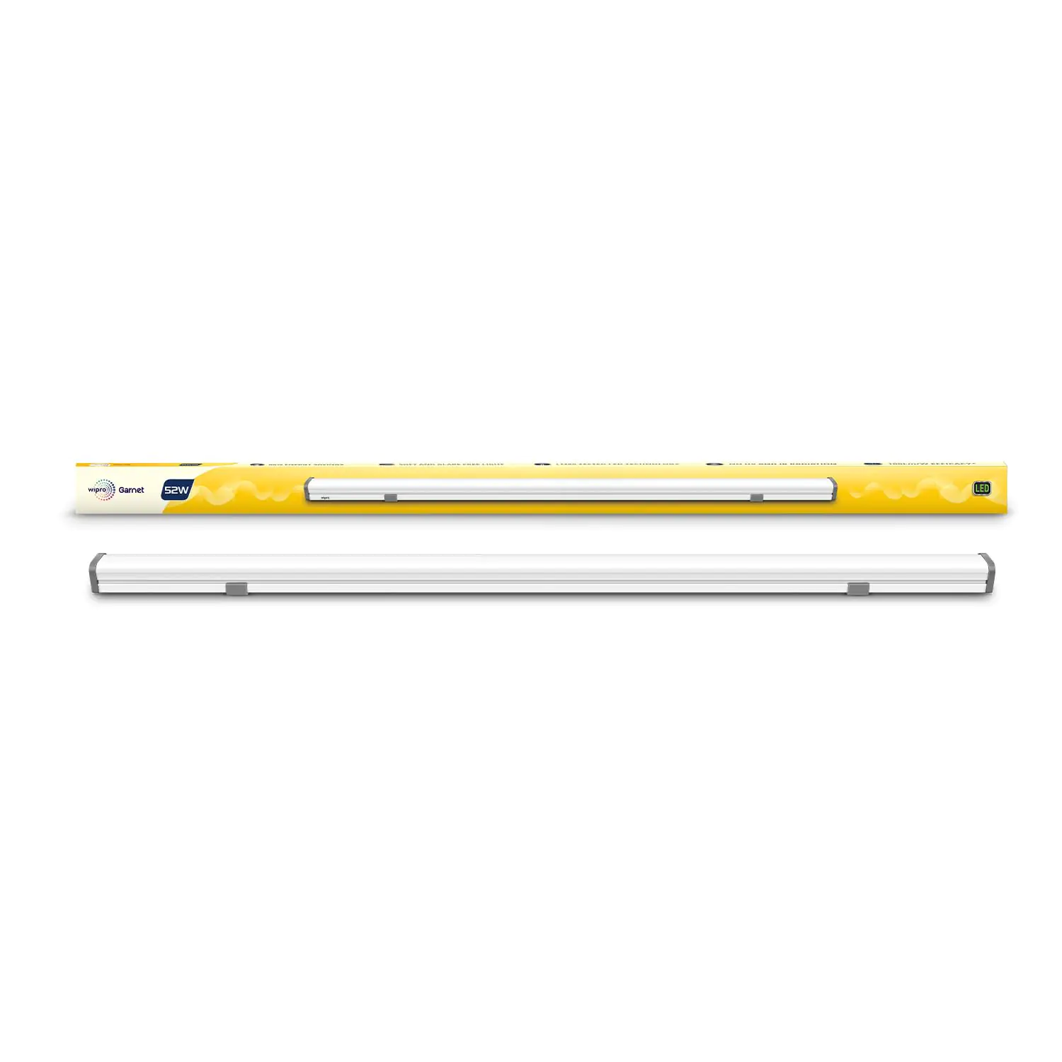 Wipro Garnet 52W LED Batten Cool Daylight 6500K , 5200 Lumens Aluminium Body Energy-Efficient Tube Light for Home, Office Com