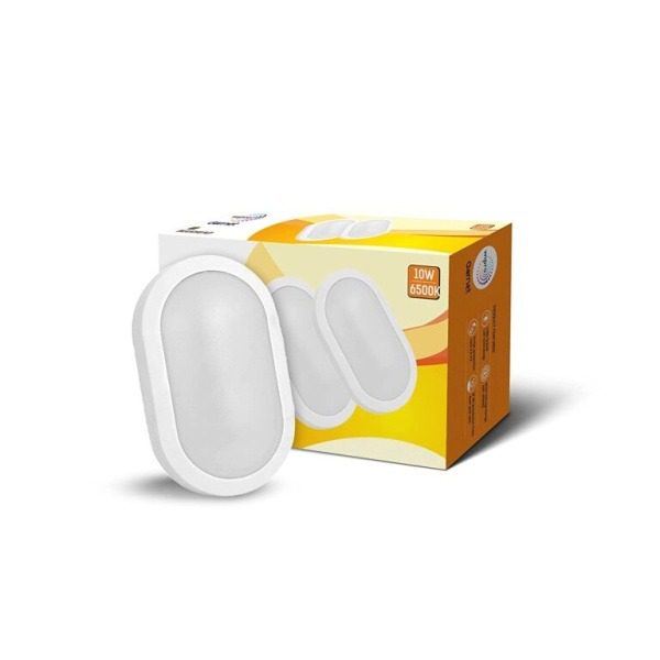 Wipro Garnet 10W IP65 LED Bulkhead, 900 Lumens, Warm White 2700K, Model DA11027 da