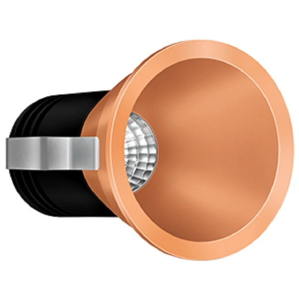 Wipro Garnet 5W Compact Gold COB Spotlight Neutral White 4000K , 390 Lumens 45 Beam Angle, 40mm Cutout Ideal for Office, Home