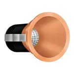 Wipro Garnet 12W Compact Gold COB Spotlight Neutral White 4000K , 850 Lumens 15 Beam Angle, 55mm Cutout Ideal for Office, Hom