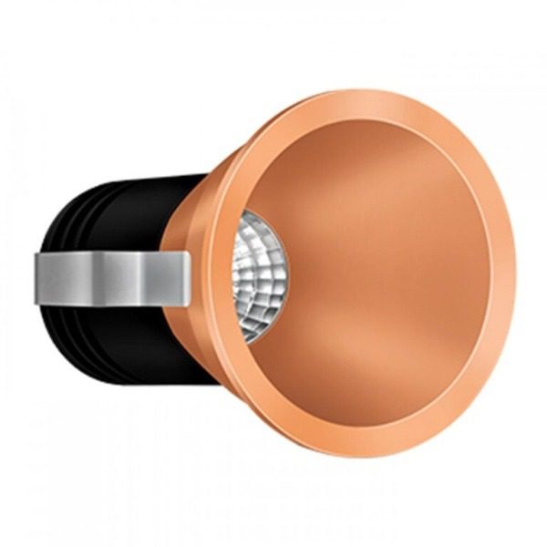 Wipro Garnet 12W Compact Gold COB Spotlight Neutral White 4000K , 850 Lumens 15 Beam Angle, 55mm Cutout Ideal for Office, Hom