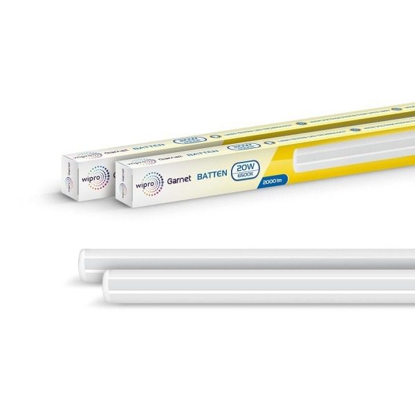 Wipro Garnet 20W LED Emergency Batten Light Cool White 6500K Rechargeable, Energy-Efficient Backup Lighting Solution Model DE