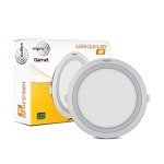 Wipro Garnet 6W Round LED Wave Panel Light Warm White Light 2700K Ultra-Slim Design Recessed Down Light for False Ceiling 80m