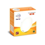 Wipro Garnet 3W Round LED Slim Plus Panel Cool White Light 6500K Ultra-Slim Design Aluminium Housing Flicker-Free Recessed Do