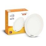 Wipro Garnet 9W Round LED Slim Plus Panel Cool White Light 6500K Ultra-Slim Design Aluminium Housing Flicker-Free Recessed Do