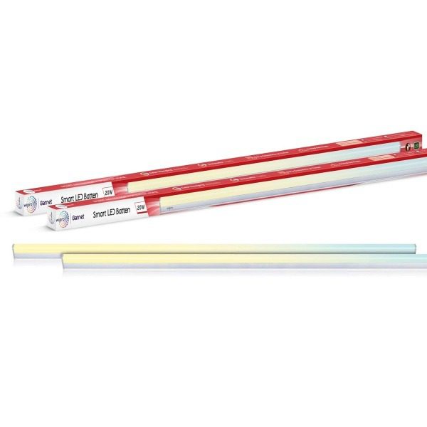 Wipro 20W CCT Smart Wi-Fi LED Batten 1136mm Length, Adjustable Color Temperature Energy-Efficient, Smart Lighting Solution Mo
