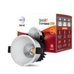 Wipro Garnet 6W Smart Trimless COB Spotlight, CCT White Tuneable Dimmable, 24 Beam Angle, Bluetooth Control, Alexa Google Ass