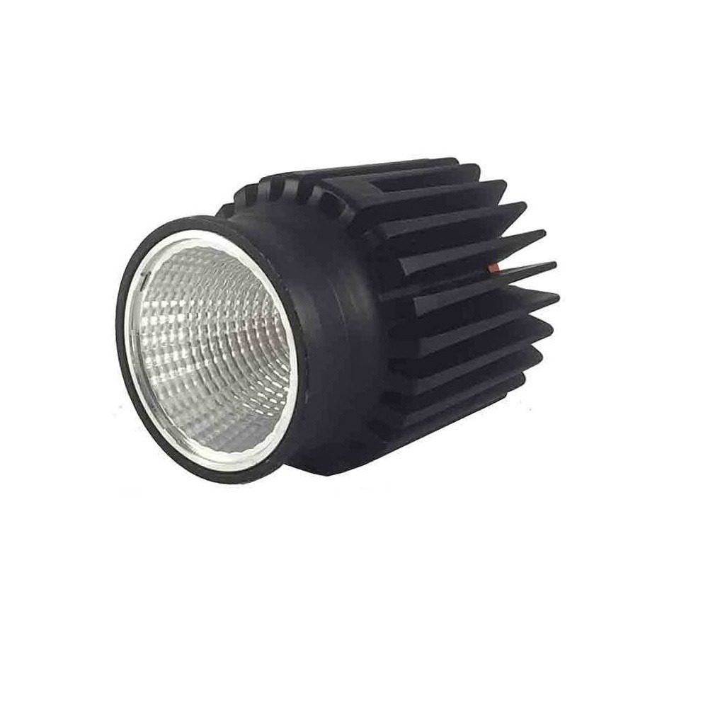 Wipro 10W CCT Smart Module COB Spotlight, 800 Lumens, 25 Beam Angle, Trimless Round Black Downlight, Ceiling Light for Homes