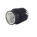 Wipro 10W CCT Smart Module COB Spotlight, 800 Lumens, 25 Beam Angle, Trimless Round Black Downlight, Ceiling Light for Homes