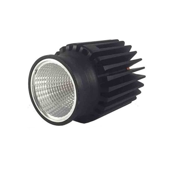 Wipro 10W CCT Smart Module COB Spotlight, 800 Lumens, 25 Beam Angle, Trimless Round Black Downlight, Ceiling Light for Homes