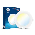 Wipro Garnet 10W Smart Panel Ceiling Light, CCT White Tuneable Dimmable, Bluetooth Control, Alexa Google Assistant Compatible