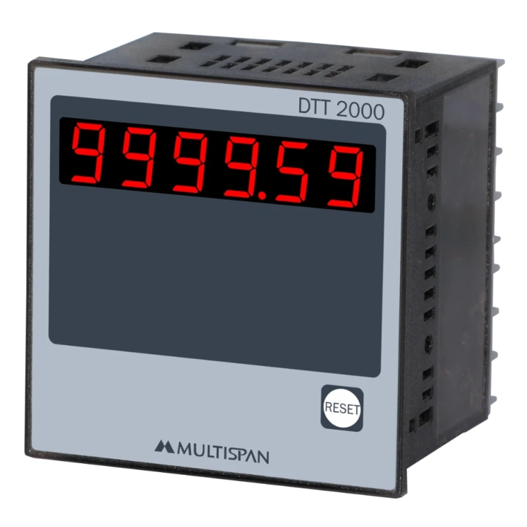 DTT-2000 TIME TOTALISER HOUR METER 72 X 72 X 36 MULTISPAN dtt