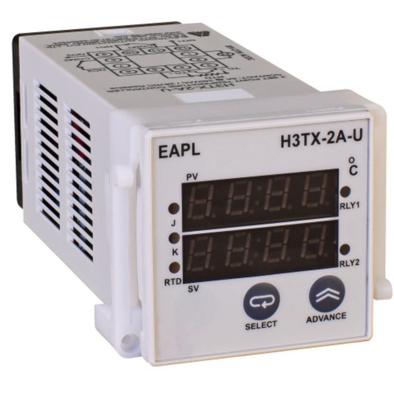 H3TX-2A-U Dimension 48 48, 2set point, 2display Alarm type 1Rly c o per set point, J K PT-100 EAPL eapl h3tx 2a u pid 48 48 v