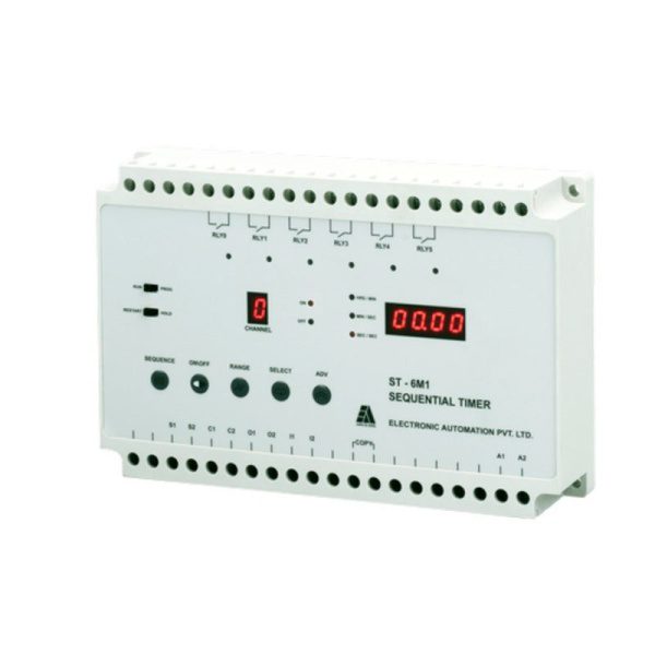 ST-6M1 6Channel timer, Sequential timer, 1Rly 1C-NO per chnl EAPL eapl st 6m1 sequential timer voltkart voltkart voltkart ori