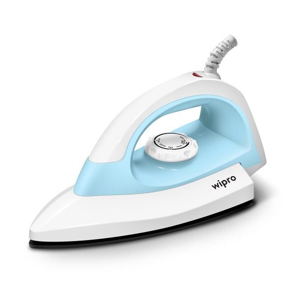 wipro Deluxe Gd206 1000 Watts Lightweight Automatic Electric Dry Iron Anti Bacterial German Weilburger Double Coated Soleplat