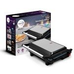 Wipro Elato BS202 1000 Watt Ceramic Grill Sandwich Maker, Scratch Resistant, 180 Open Sandwich Griller, Auto Cutoff, Non Toxi