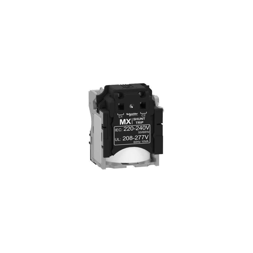 LV429387 MX shunt trip release, Compact NSX, PowerPact Multistandard, EasyPact CVS, rated voltage 220 to 240 VAC 50 60 Hz, 20