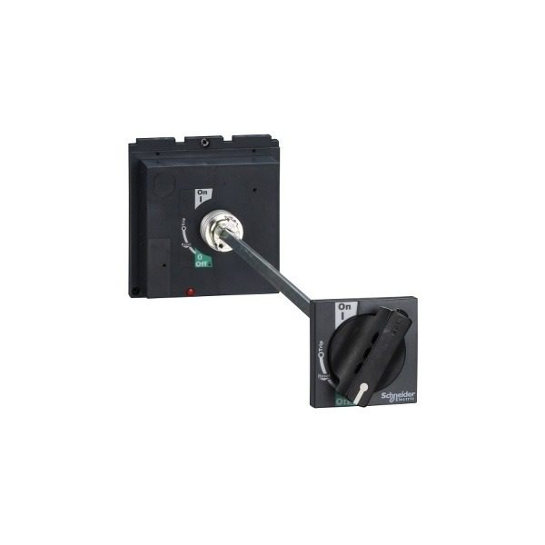 LV432598 extended rotary handle, Compact NSX 400 630, PowerPact Multistandard L, EasyPact CVS 400 630, black standard handle,