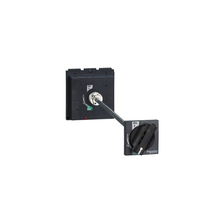 LV432598 extended rotary handle, Compact NSX 400 630, PowerPact Multistandard L, EasyPact CVS 400 630, black standard handle,