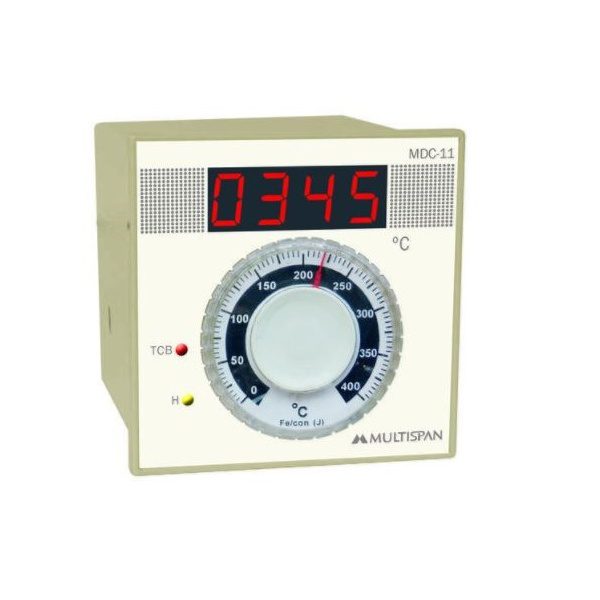 MDC-11 TEMPERATURE CONTROLLER WITH KNOB 96 X 96 X 55 MULTISPAN mspan11 1
