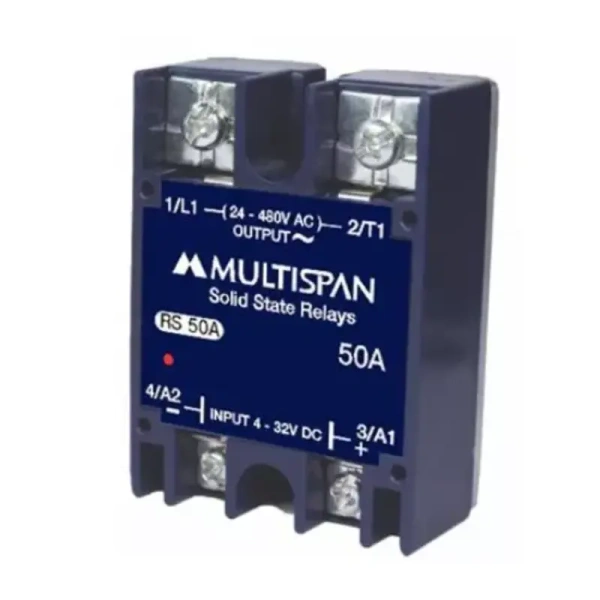 RS-50A SSR 62 X 45 X 25 MULTISPAN multispan solid state relay rs 50a